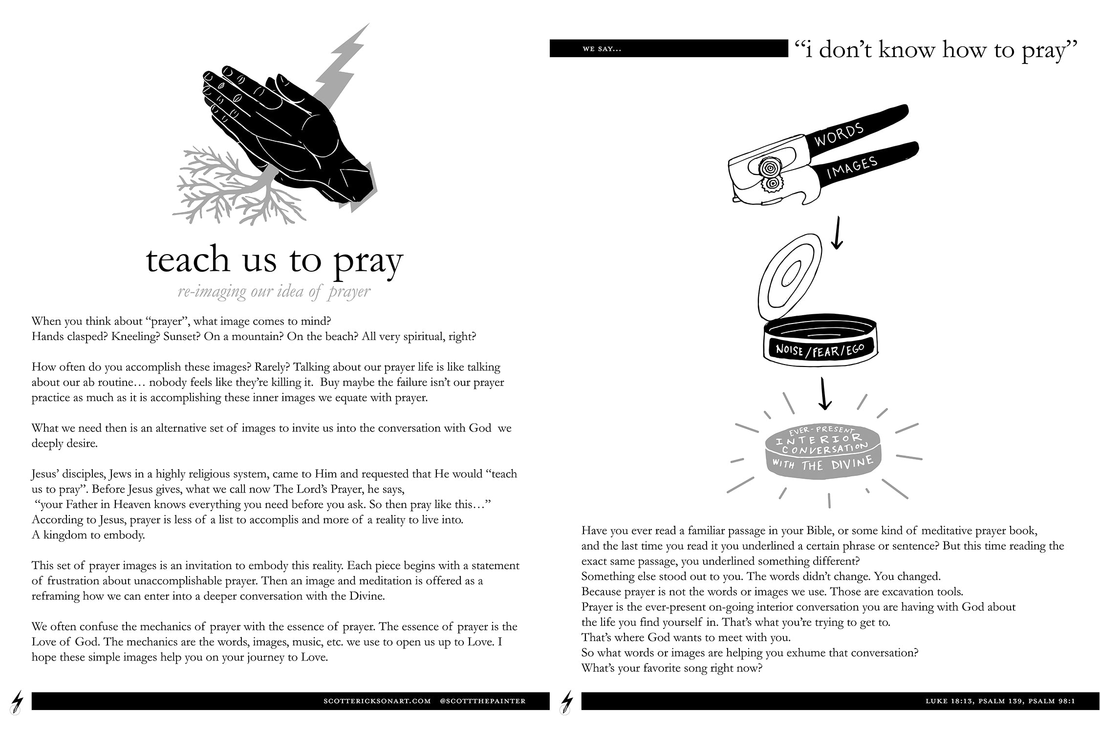 Teach Us To Pray - Downloadable Artshow