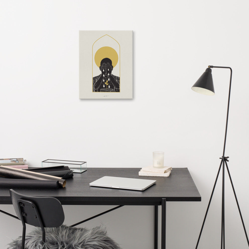 The Sorrowful Saint - Canvas