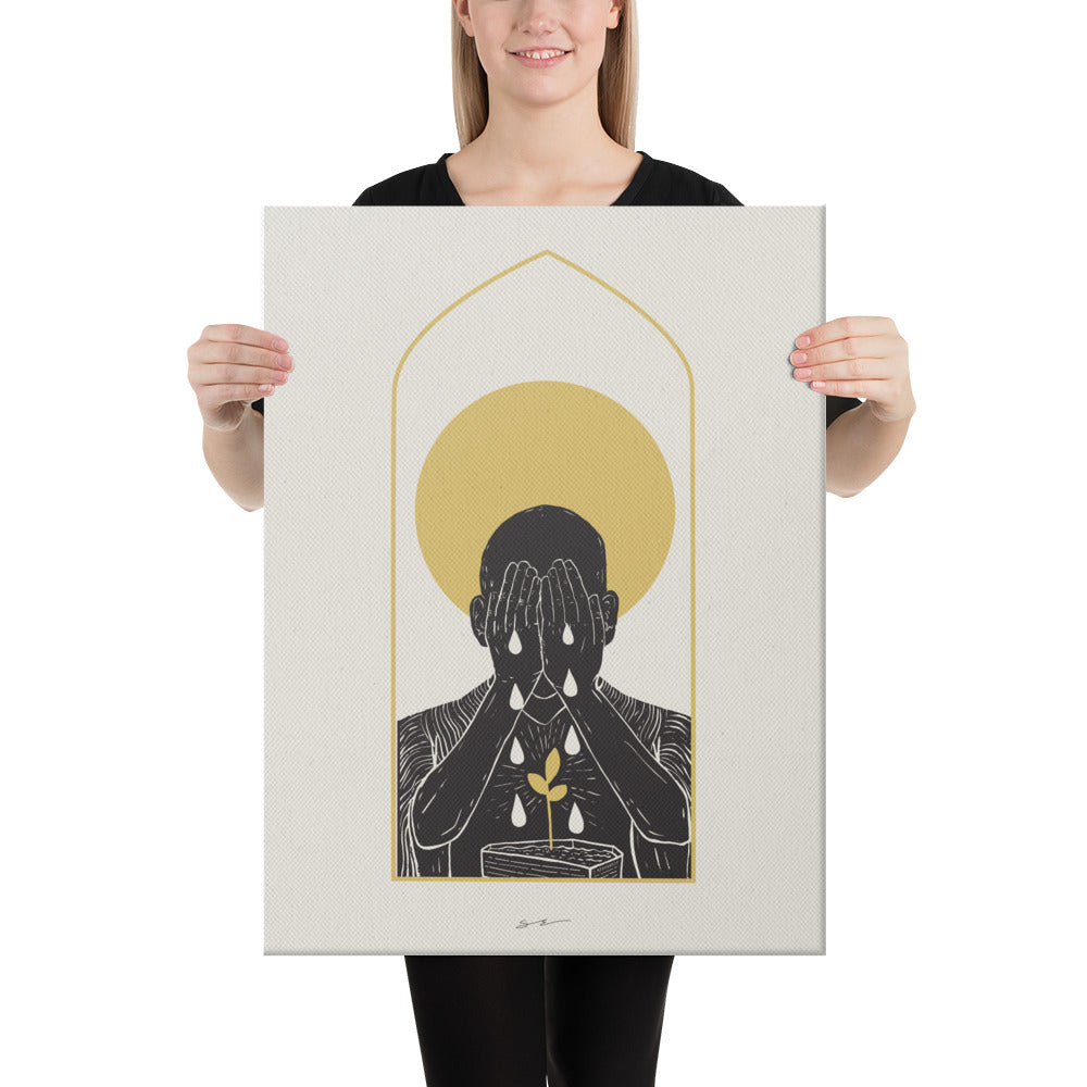 The Sorrowful Saint - Canvas