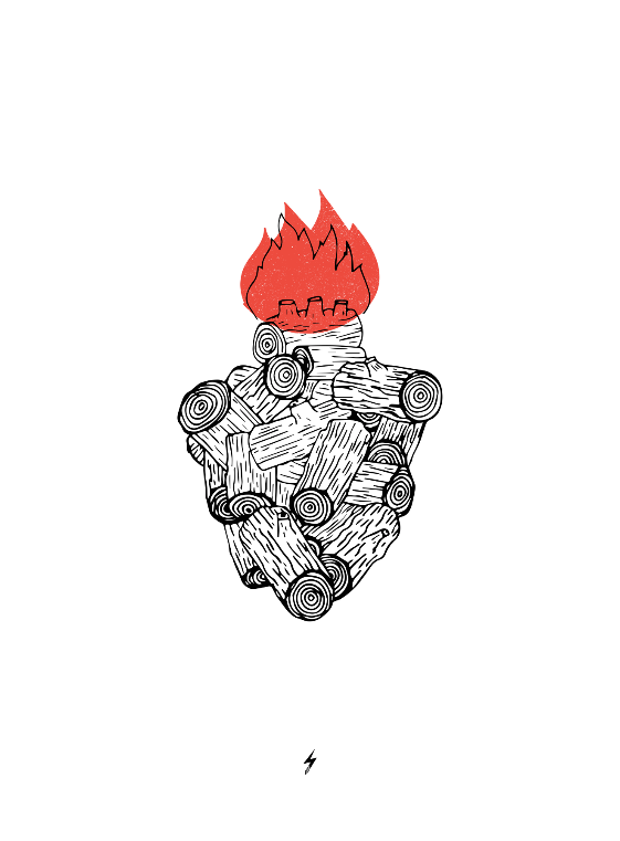 Wood Heart Icon