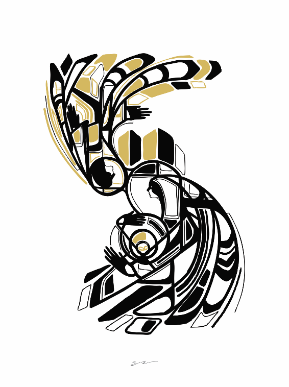 Annunciation - Black & Gold