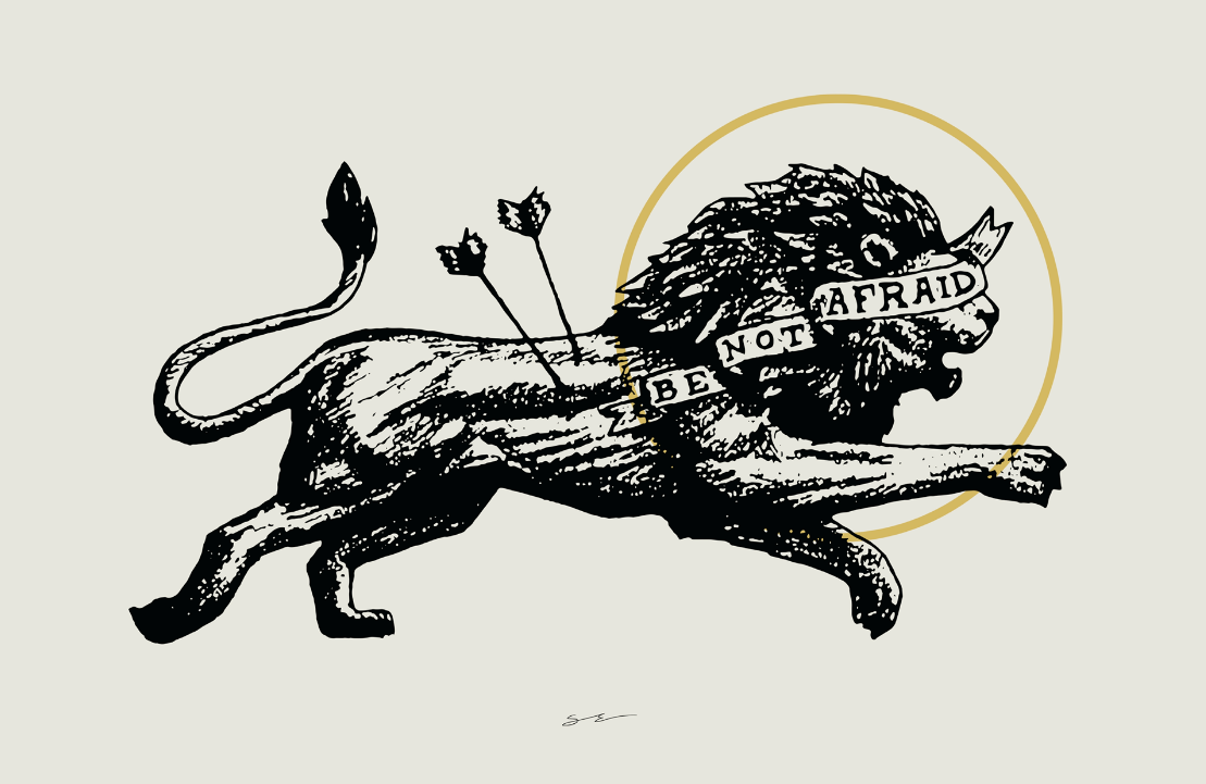 Be Not Afraid w/ Halo - Canvas