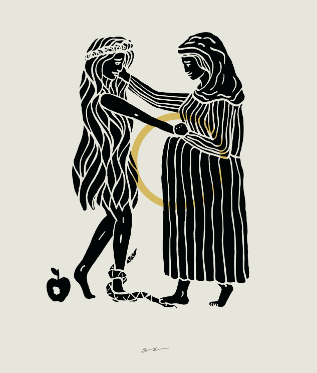 Mary & Eve - Canvas