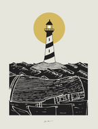 Lighthouse Shipwreck - Canvas