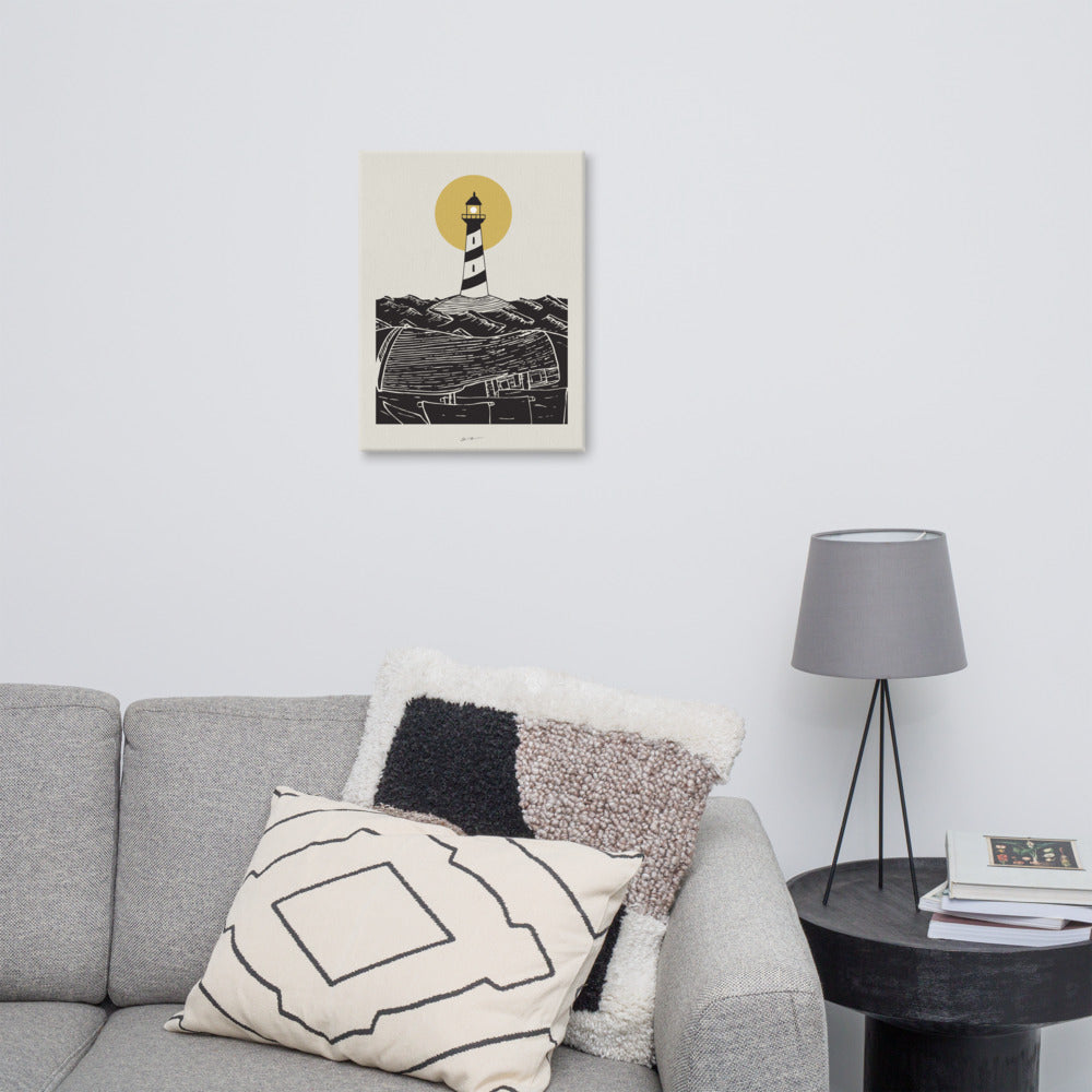 Lighthouse Shipwreck - Canvas