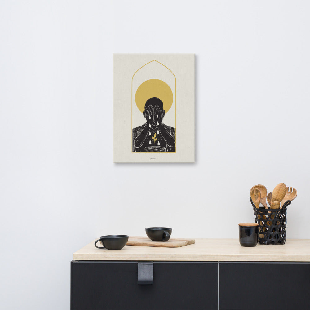 The Sorrowful Saint - Canvas