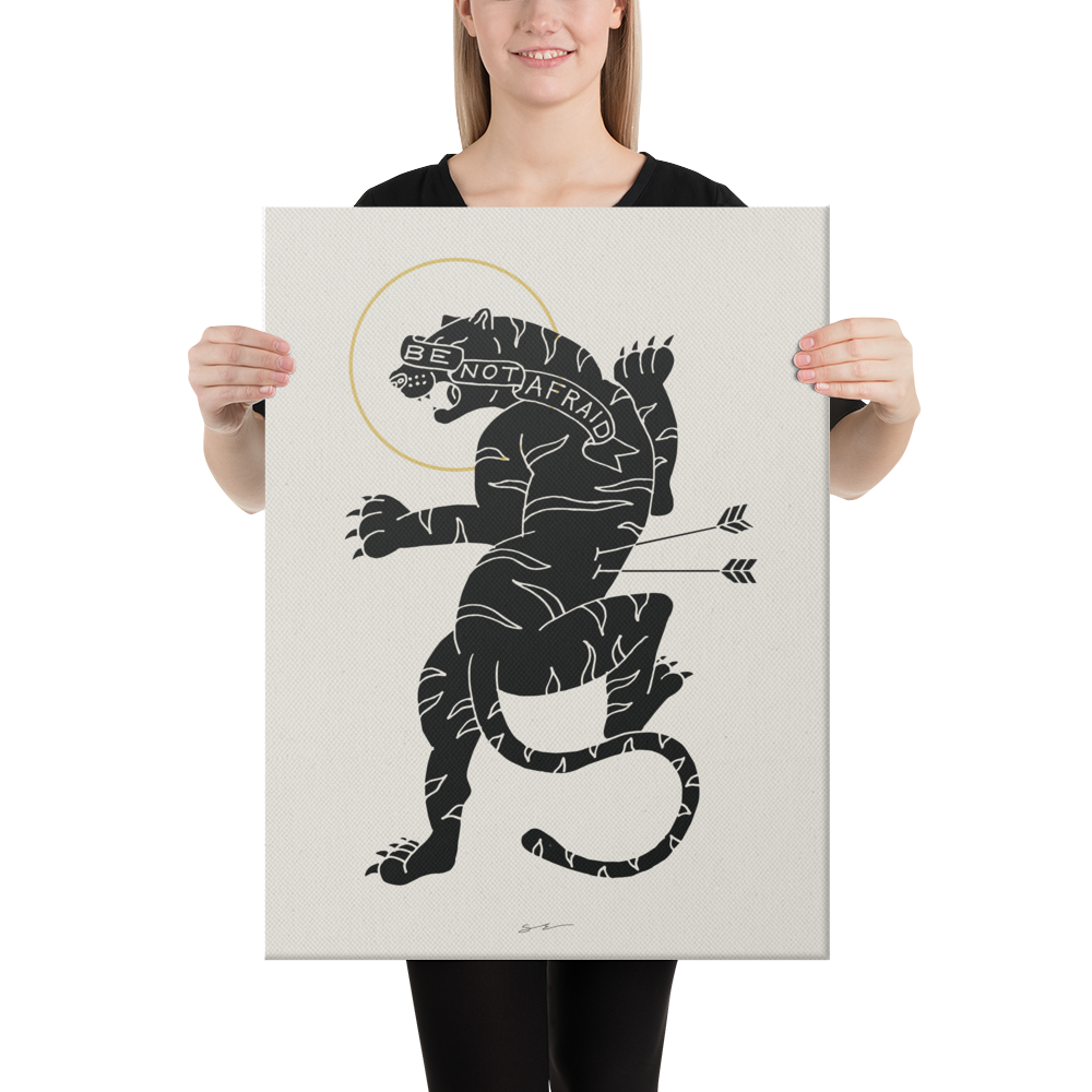 Be Not Afraid - Tiger - Canvas