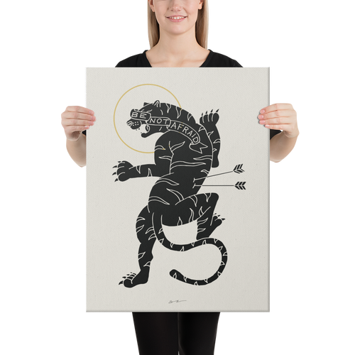 Be Not Afraid - Tiger - Canvas