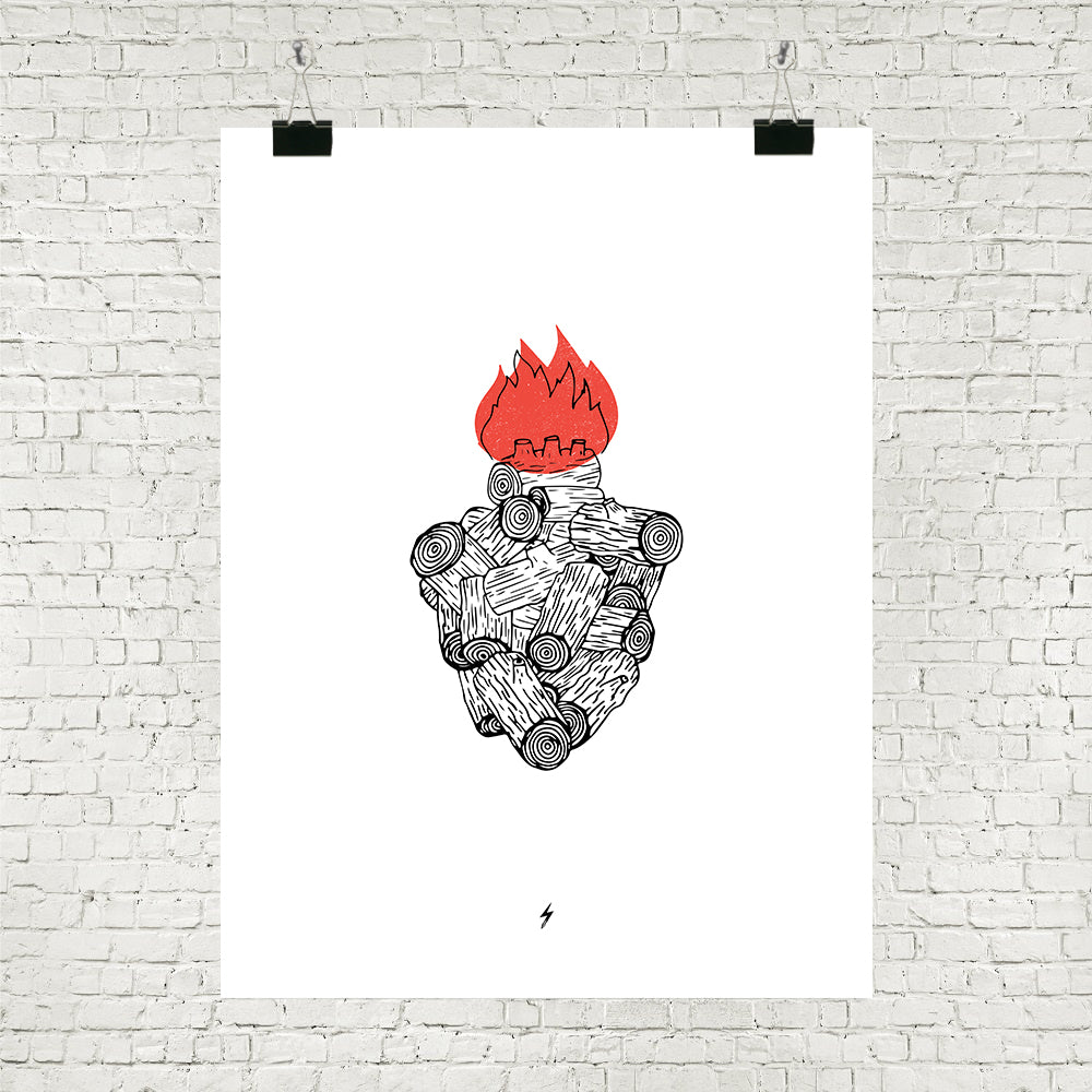 Wood Heart Icon