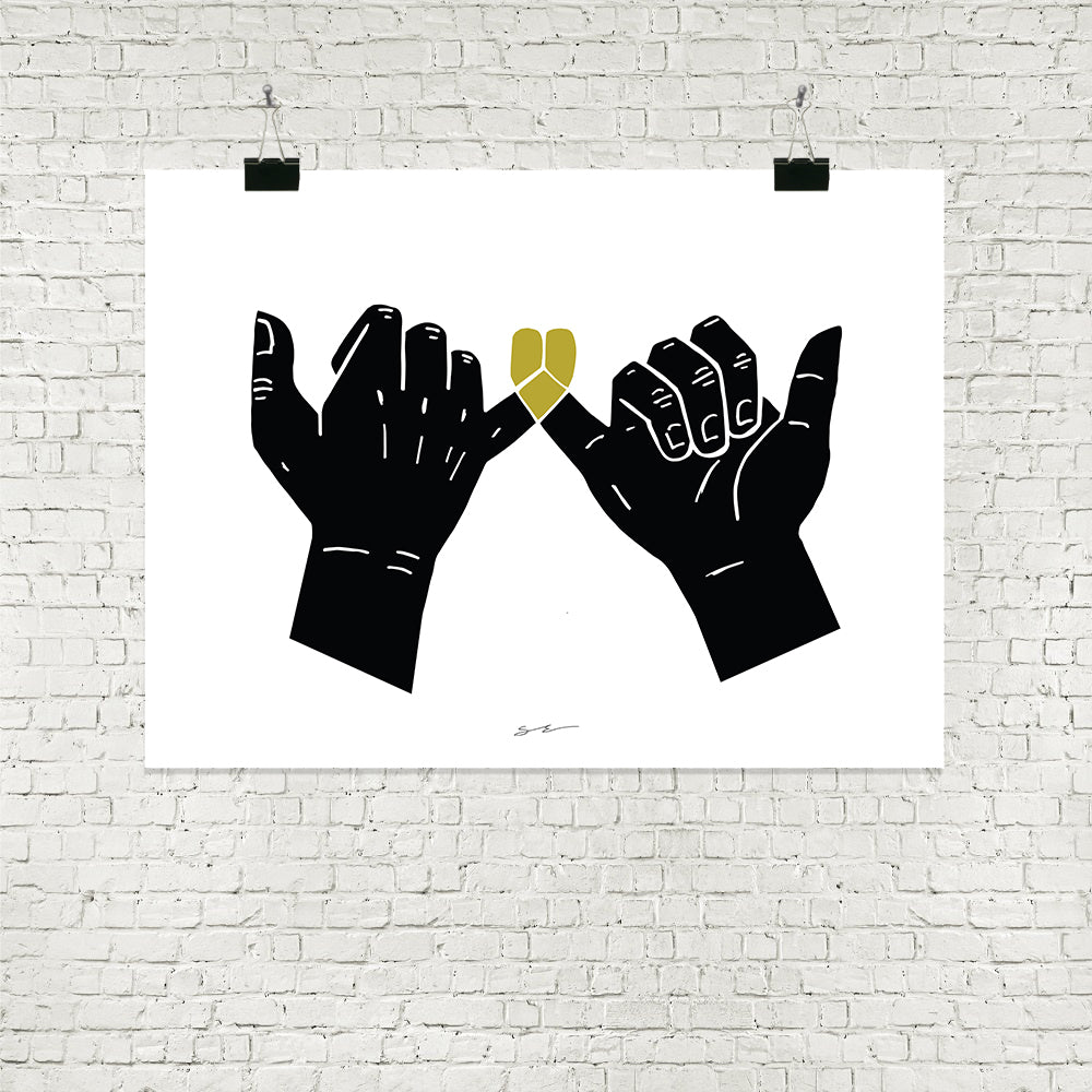 Pinky Swear - Black and Gold
